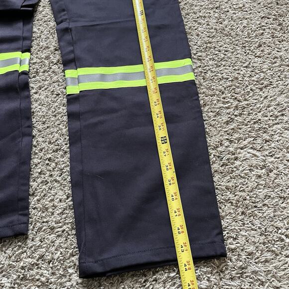 Big Bill Mens Welders Pants Hunting Neon Yellow Trim New Size 38x32 Black Canada - Picture 4 of 8